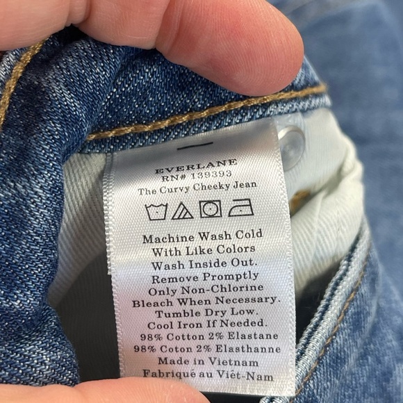 Everlane The Curvy Cheeky Jeans Size 31 - Picture 3 of 5